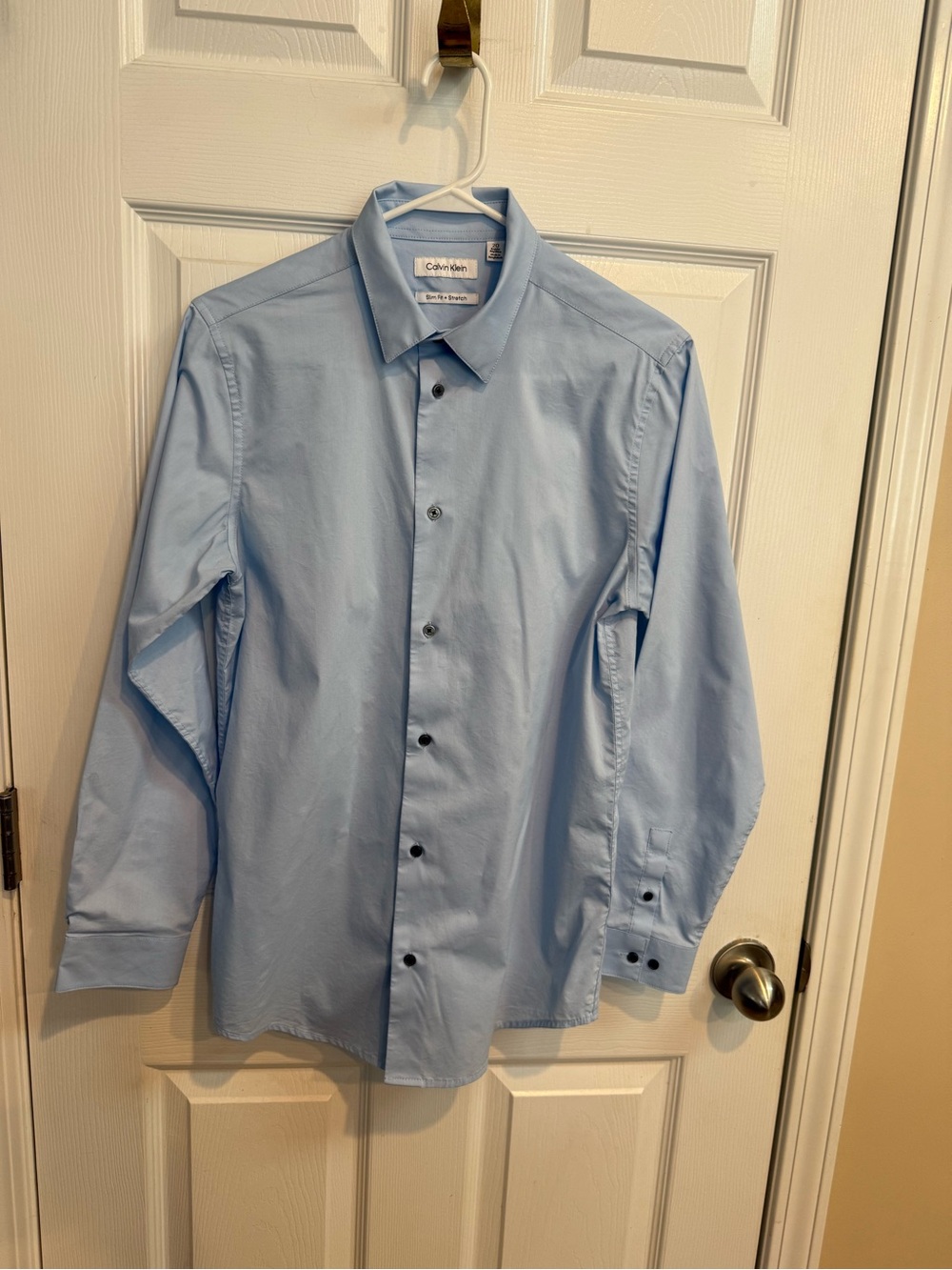 Calvin Klein Boy's Sky Blue Button-down Dress Shirt, size 20